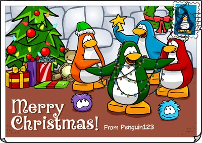 Merry Christmas postcard