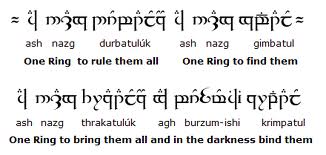 One Ring Inscription In Three Languages