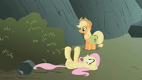 Fluttershy on her back S1E07