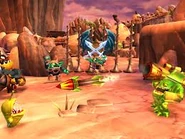 Zook in blasting bad guys with his Bazooka