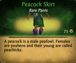 Peacock skirt