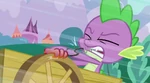 Spike trying to stop wagon S3E09