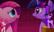 Twilight Sparkle and Pinkie Pie (Pinkamena Diane Pie) by artist-paradigmpizza