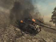 Destroyed Tiger II tanks WAW