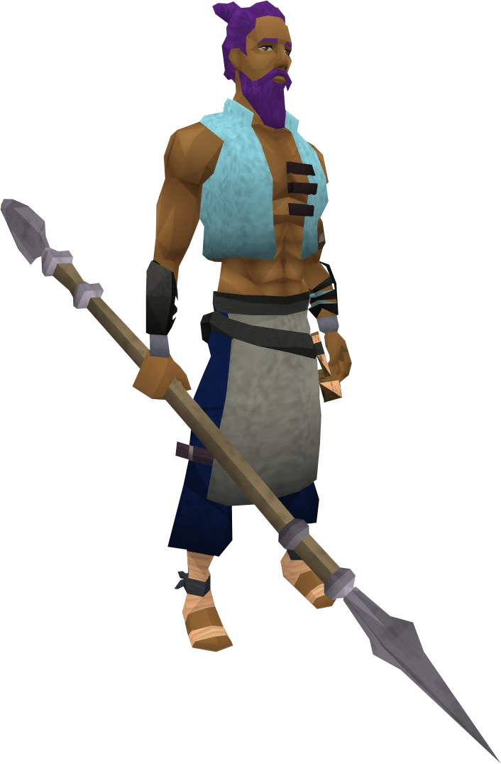 Fractite spear equipped