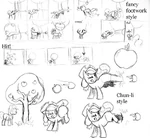 Applejack kicking production sketch Fighting is Magic