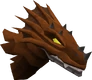 Red dragon face