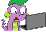 Spike shocked at the image