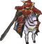 FE10 Lombroso Axe Paladin Sprite