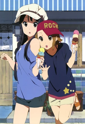 Mio and Ritsu