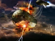 FoT airship struck by lightning