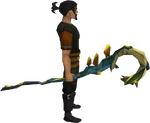 Polypore staff equipped