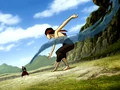 Aang trains.png