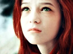 Beauty with green