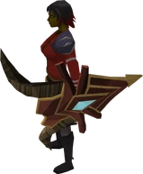 Primal kiteshield equipped