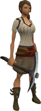 Bathus pickaxe equipped