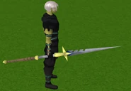 Staff of light equipped (yellow)