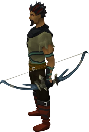 Hexhunter bow equipped