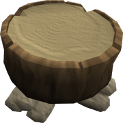 Woodcutting stump