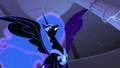 Nightmare Moon has a purple wing for some reason