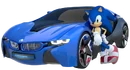 Sonic the hedgehog with car 3d by fentonxd-d5i9c94