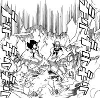 Lucy and Yukino Falling Into Lava