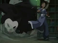 Katara flees from Wan Shi Tong.png