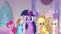 Ponies walking towards Princess Cadance S3E12