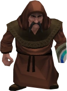 Cloaked figure