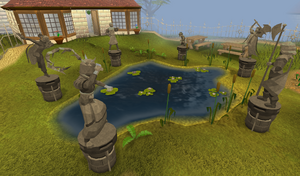 Falador park statues