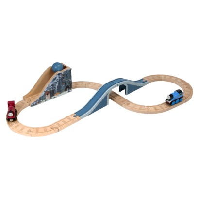 thomas wooden railway boulder mountain set