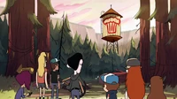 S1e5 graffiti on water tower