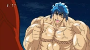 Toriko after eating the Meteor Garlic ep96