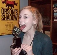 Emily Kinney licking