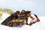 James Norrington, Elizabeth Swann and Jack Sparrow