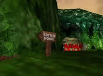 Signage bottles house