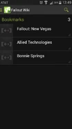 Android Bookmarks