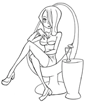 Parasoul sitting by oh8