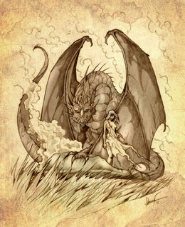 Daenerys Targaryen y Drogon by Félix Sotomayor©