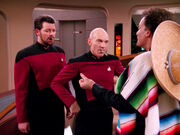 Riker and Picard with cigars