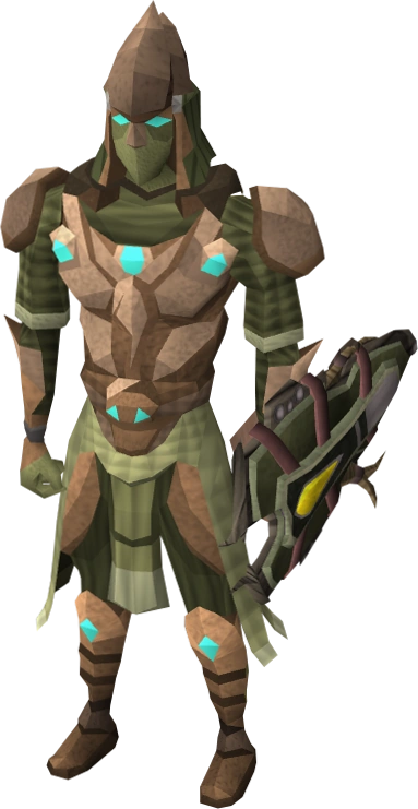 Sagittarian armour equipped