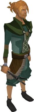 Iron knife equipped
