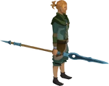 Rune hasta equipped