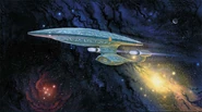 Enterprise-D painting