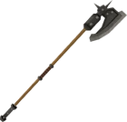 Iron halberd detail