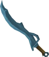 Rune scimitar detail