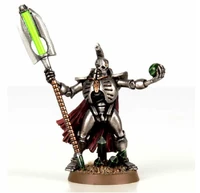 Necron lord with Resurrectio nOrb