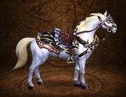 White battle steed