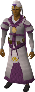 Ancient vestments equipped