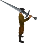 Steel 2h sword equipped
